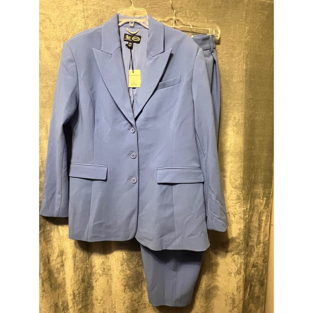 Scoop x The Devil Wears Prada Blue Pantsuit XL 16-18 Longline Blazer Suit NWT